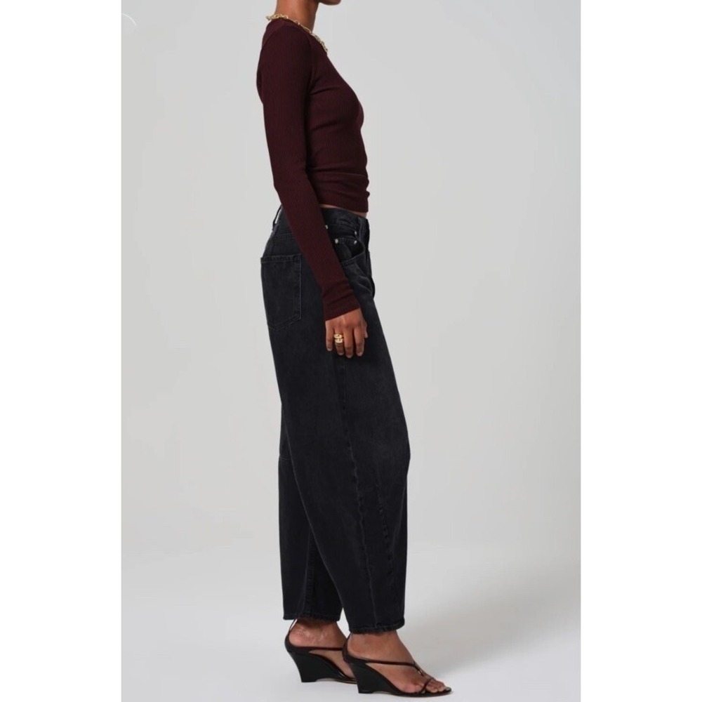Brand New - Citizens of Humanity Horseshoe Jeans Size 25 DARK WASHED BLACK #1 - Picture 3 of 15